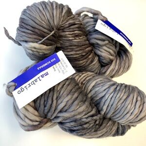 Brand new 2 Skeins Malabrigo Rasta Yarn Sombras Super Bulky Pure Merino Wool